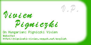 vivien pigniczki business card